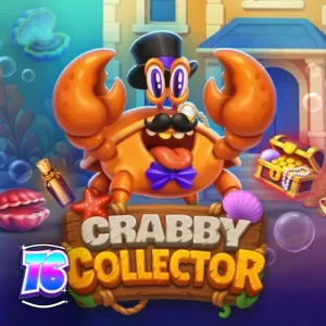 Tampilan antarmuka permainan slot Crabby Collector dengan tema bawah laut